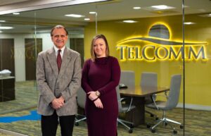 New CEO, Jessica Shorney, standing next to previous CEO, Don Ackerman.