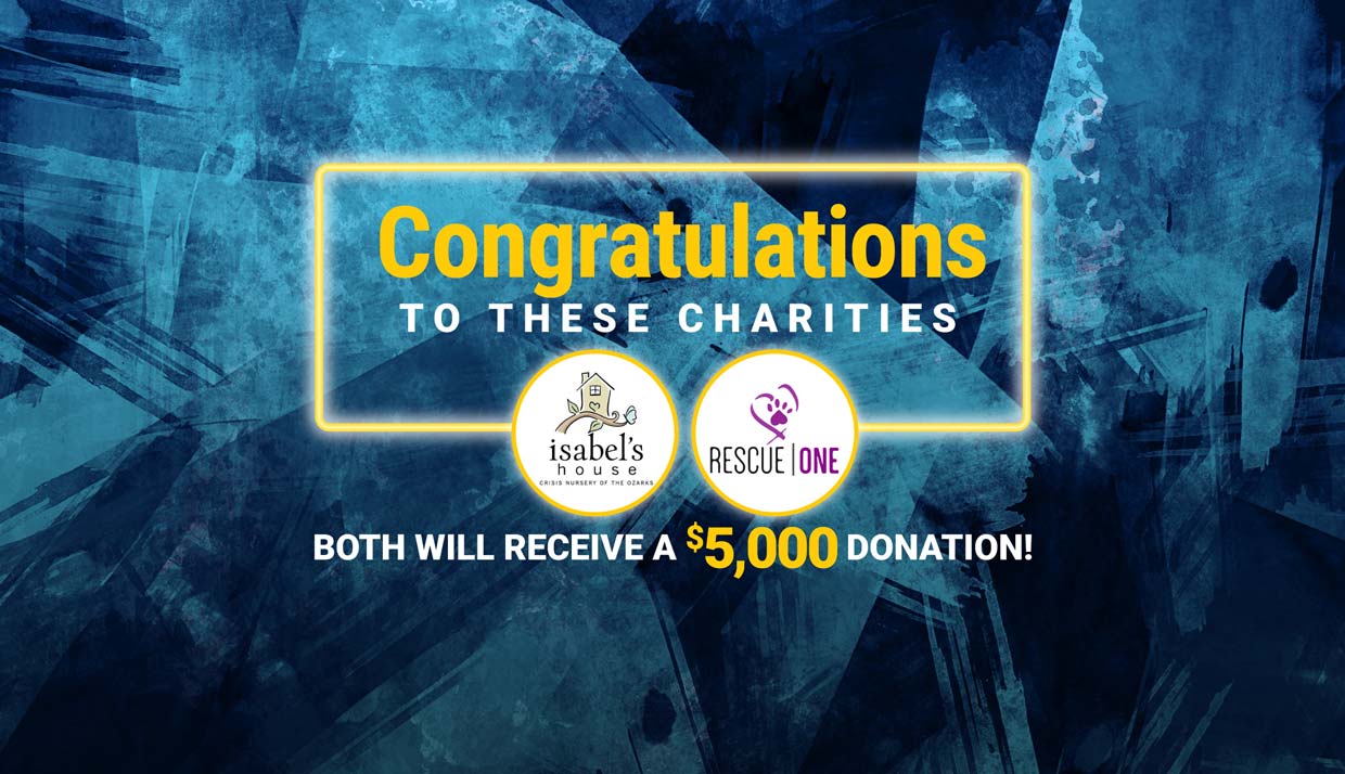 Congratulations fo Isabel's House and Rescue One. Both will receive a $5,000 donation!