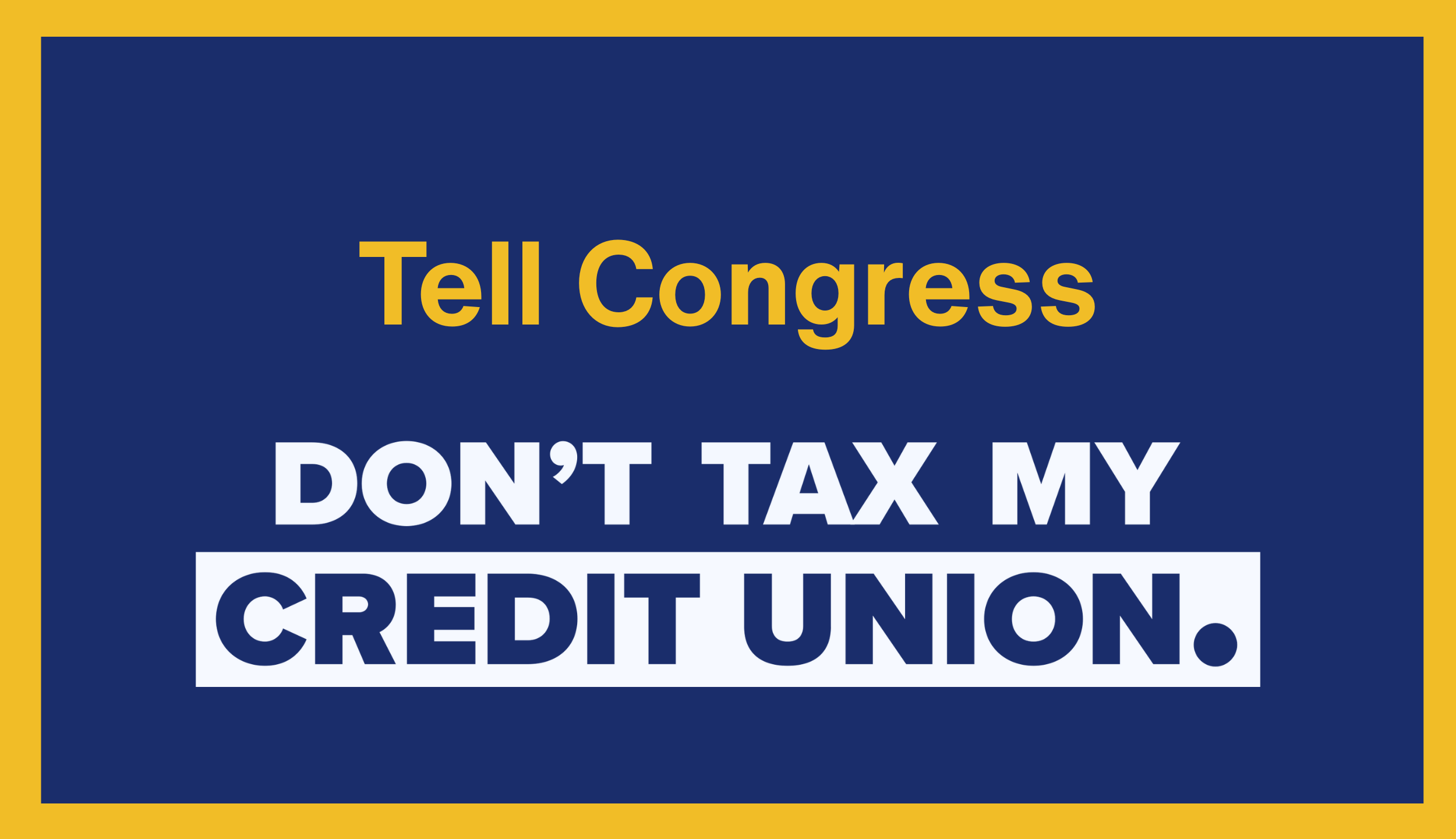 Tell Congress